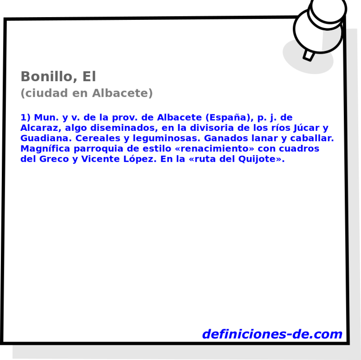 Bonillo, El (ciudad en Albacete)