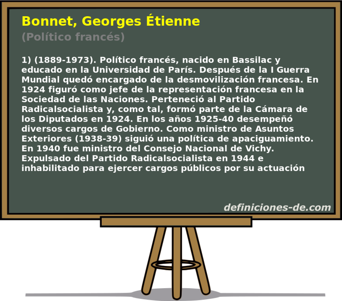 Bonnet, Georges tienne (Poltico francs)