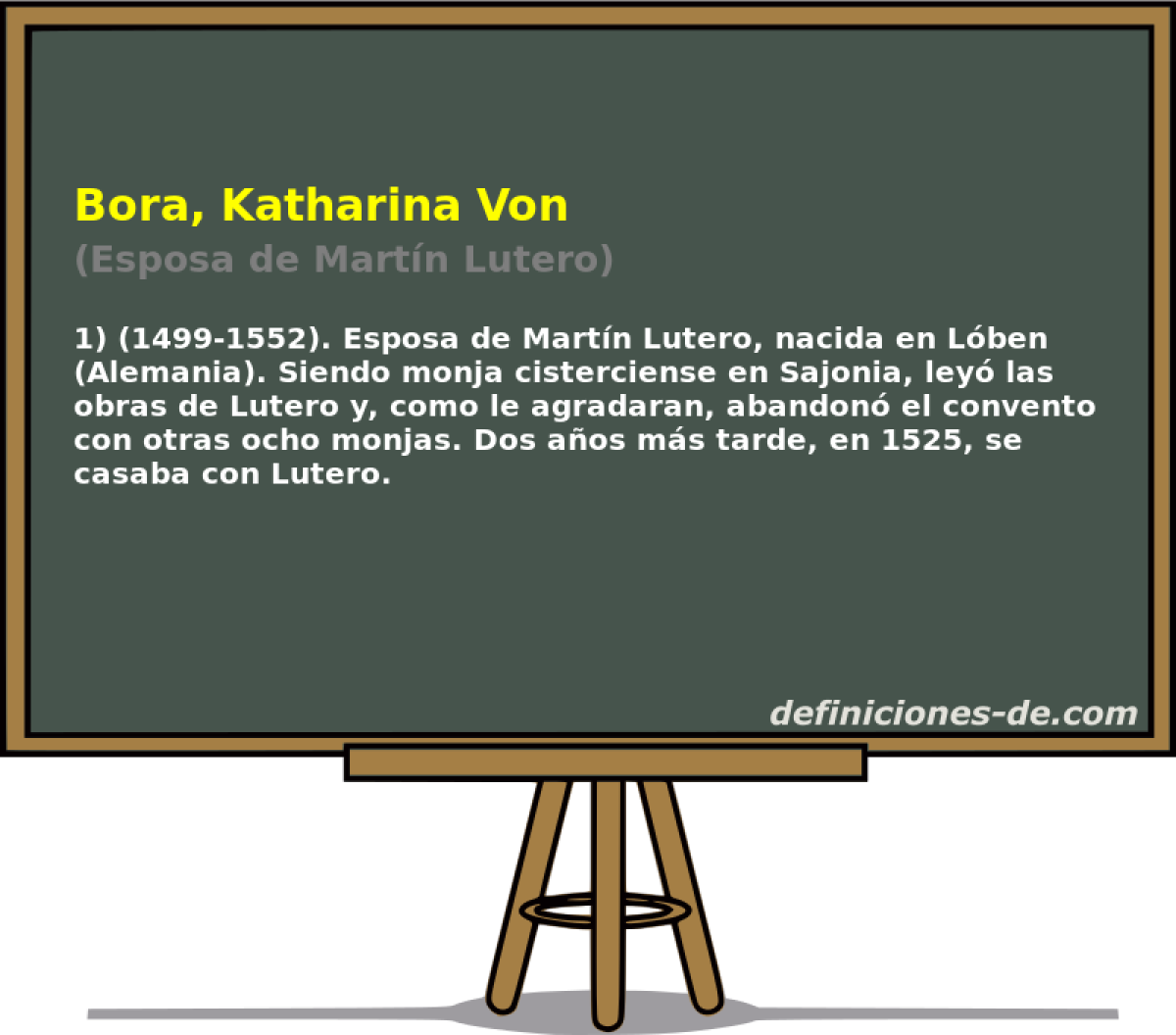 Bora, Katharina Von (Esposa de Martn Lutero)