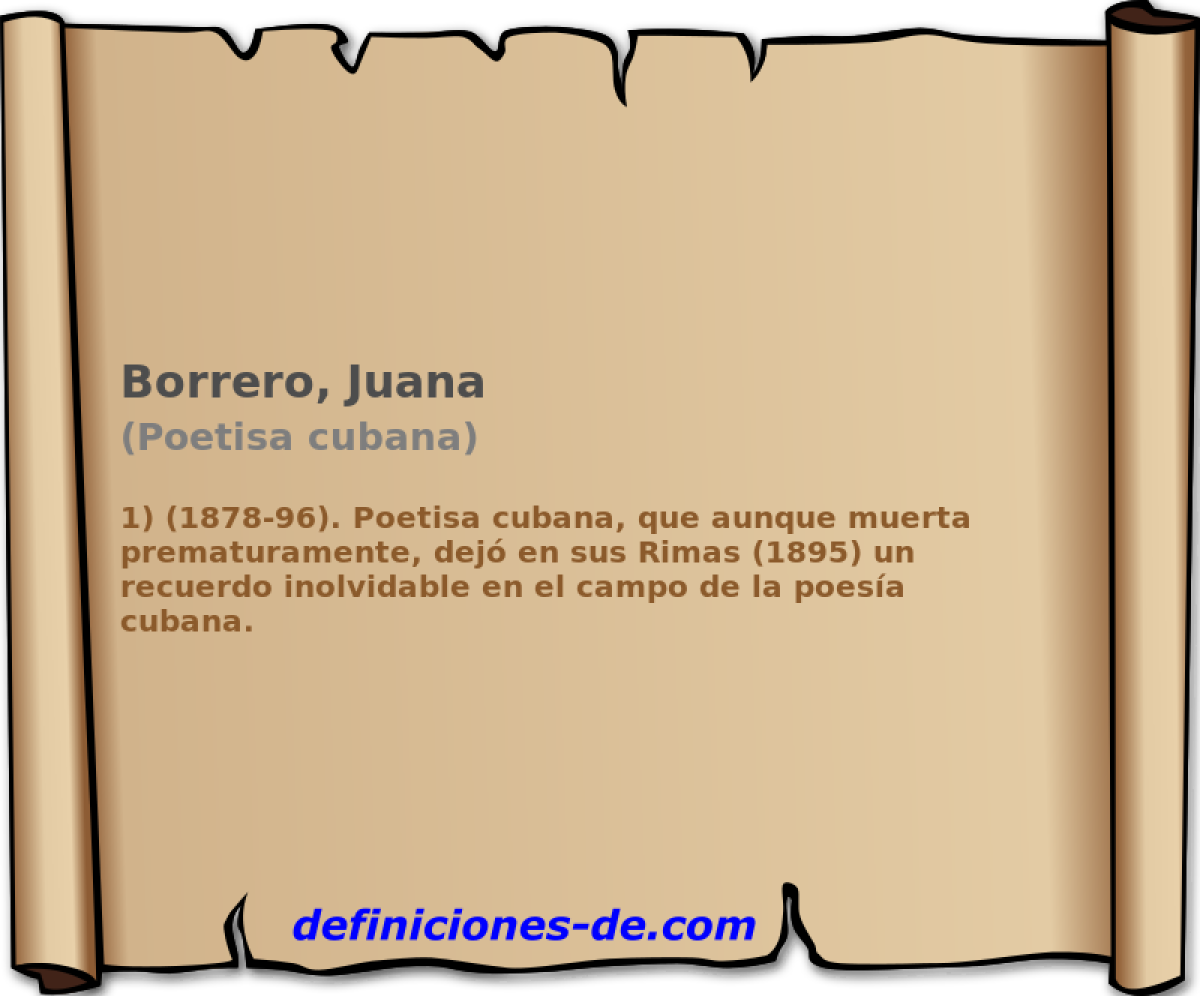 Borrero, Juana (Poetisa cubana)