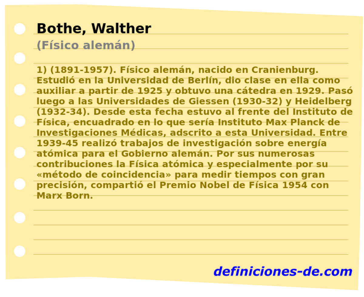 Bothe, Walther (Fsico alemn)