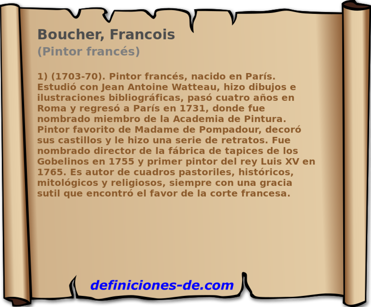 Boucher, Francois (Pintor francs)