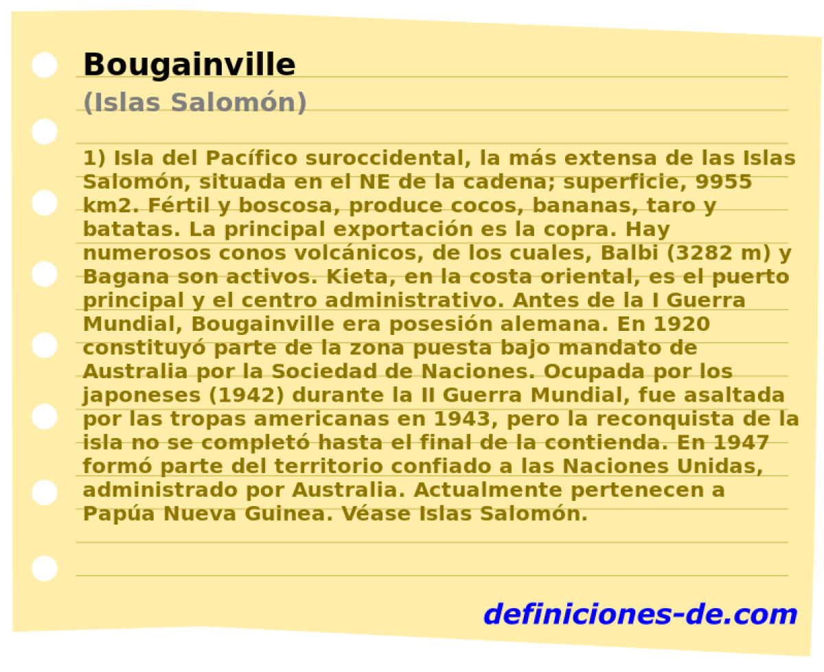Bougainville (Islas Salomn)