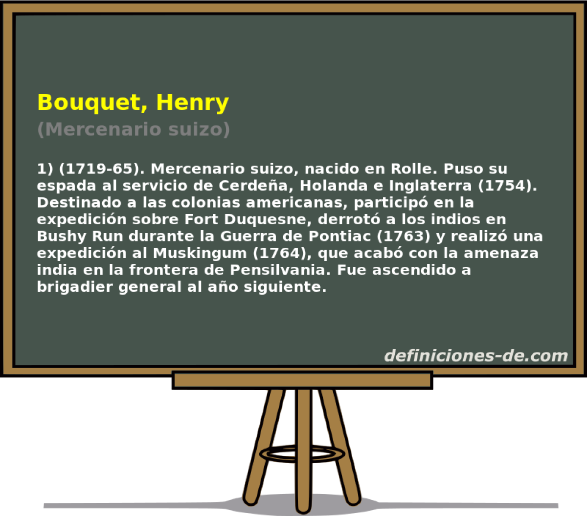 Bouquet, Henry (Mercenario suizo)