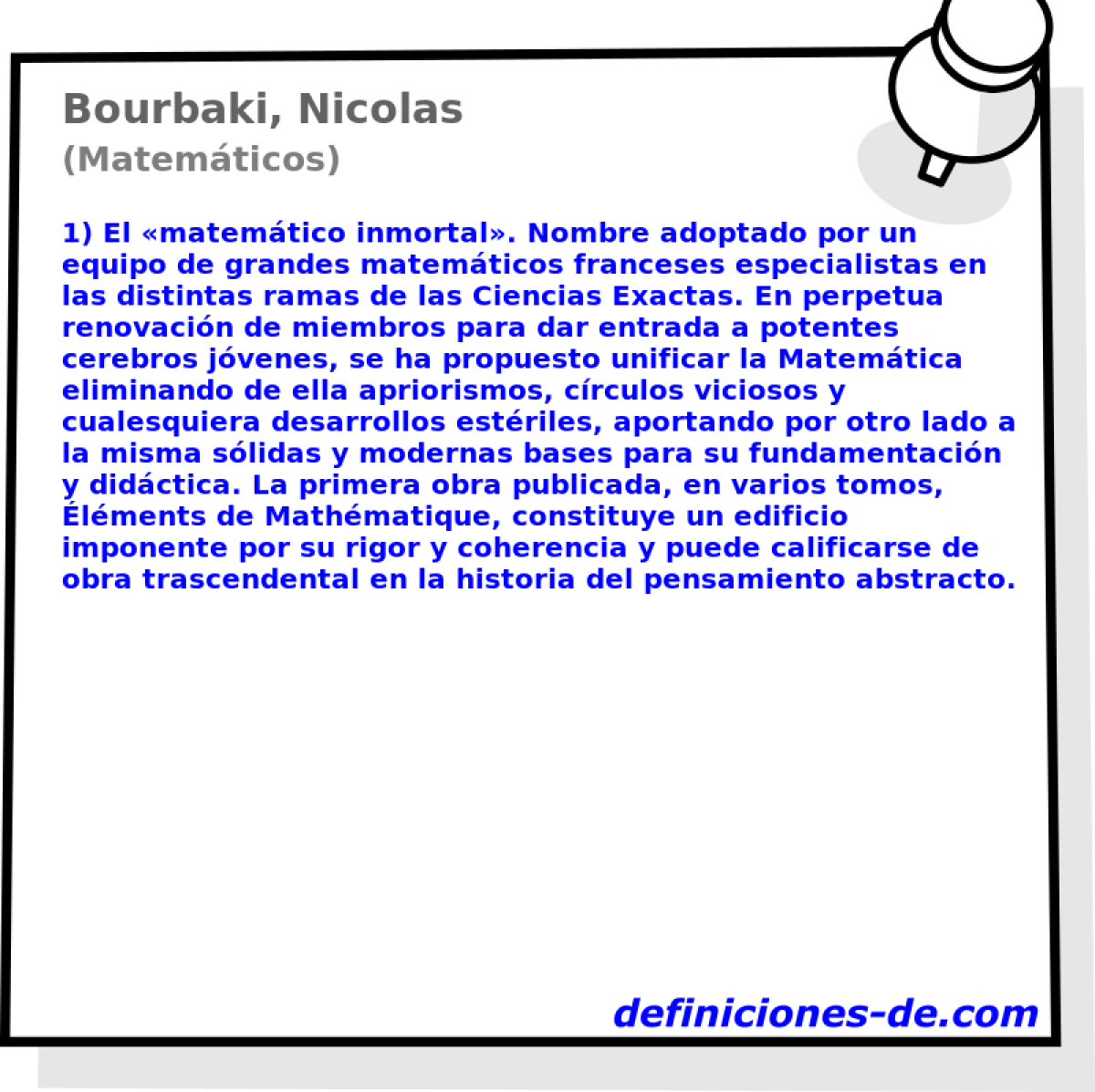 Bourbaki, Nicolas (Matemticos)