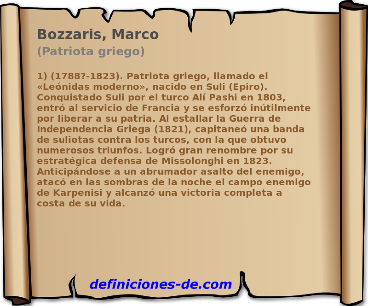 Bozzaris, Marco (Patriota griego)