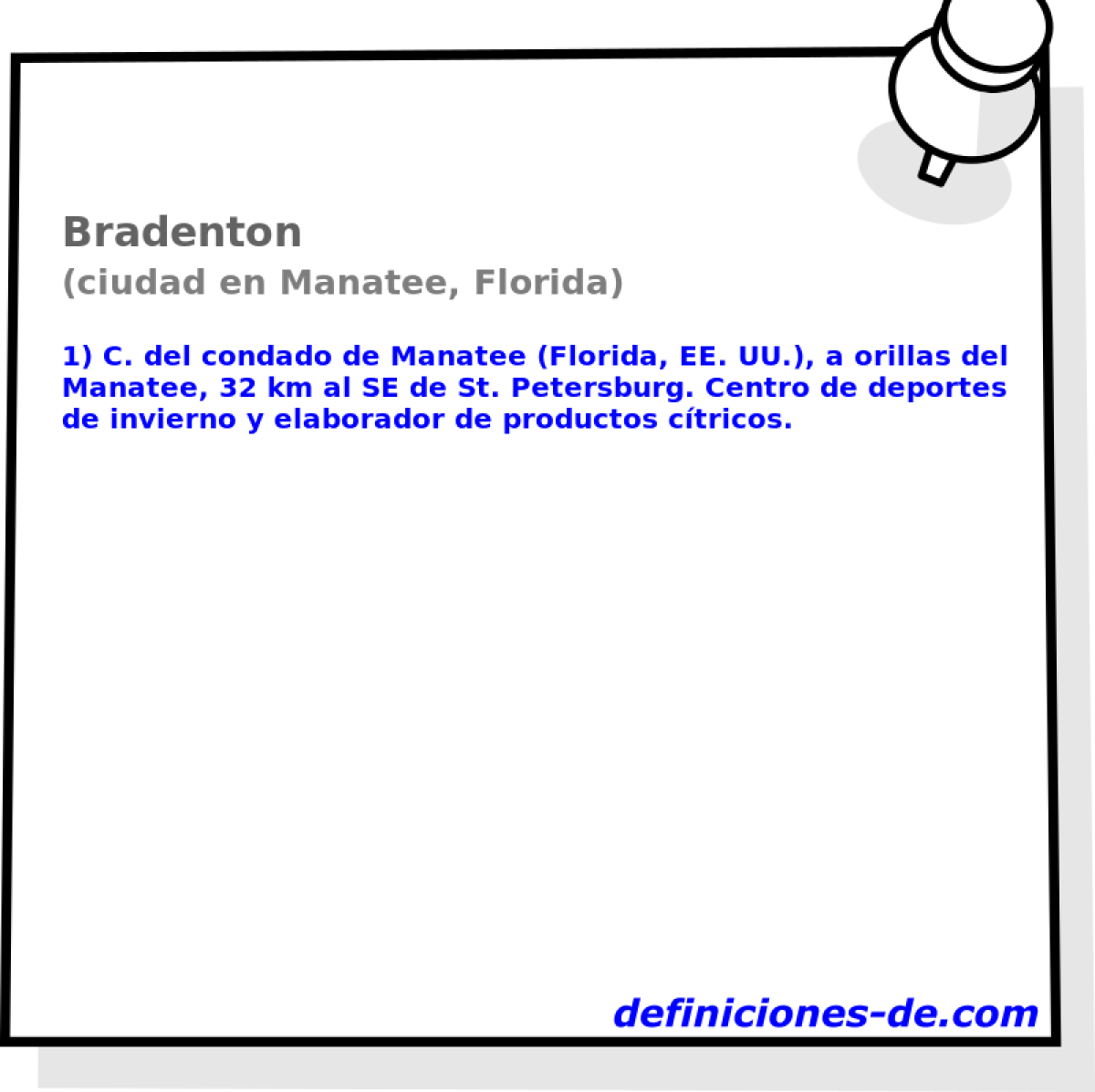 Bradenton (ciudad en Manatee, Florida)