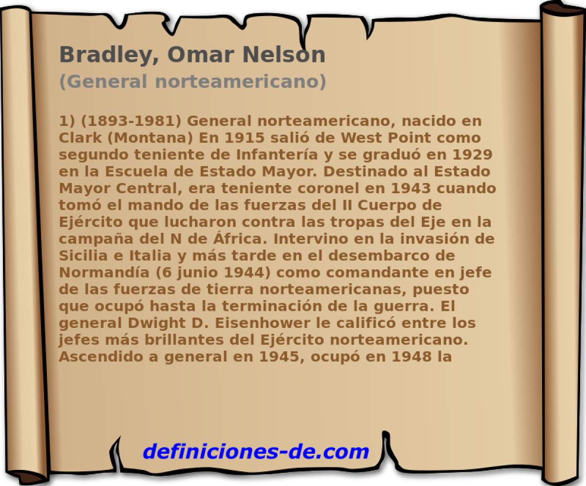 Bradley, Omar Nelson (General norteamericano)