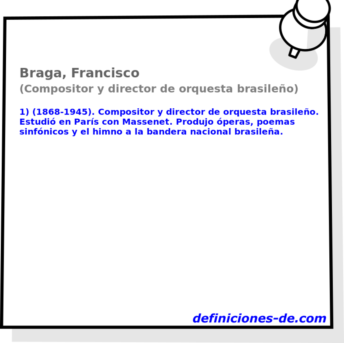 Braga, Francisco (Compositor y director de orquesta brasileo)