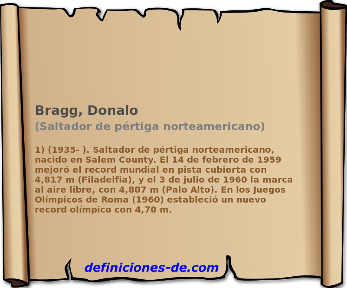 Bragg, Donalo (Saltador de prtiga norteamericano)