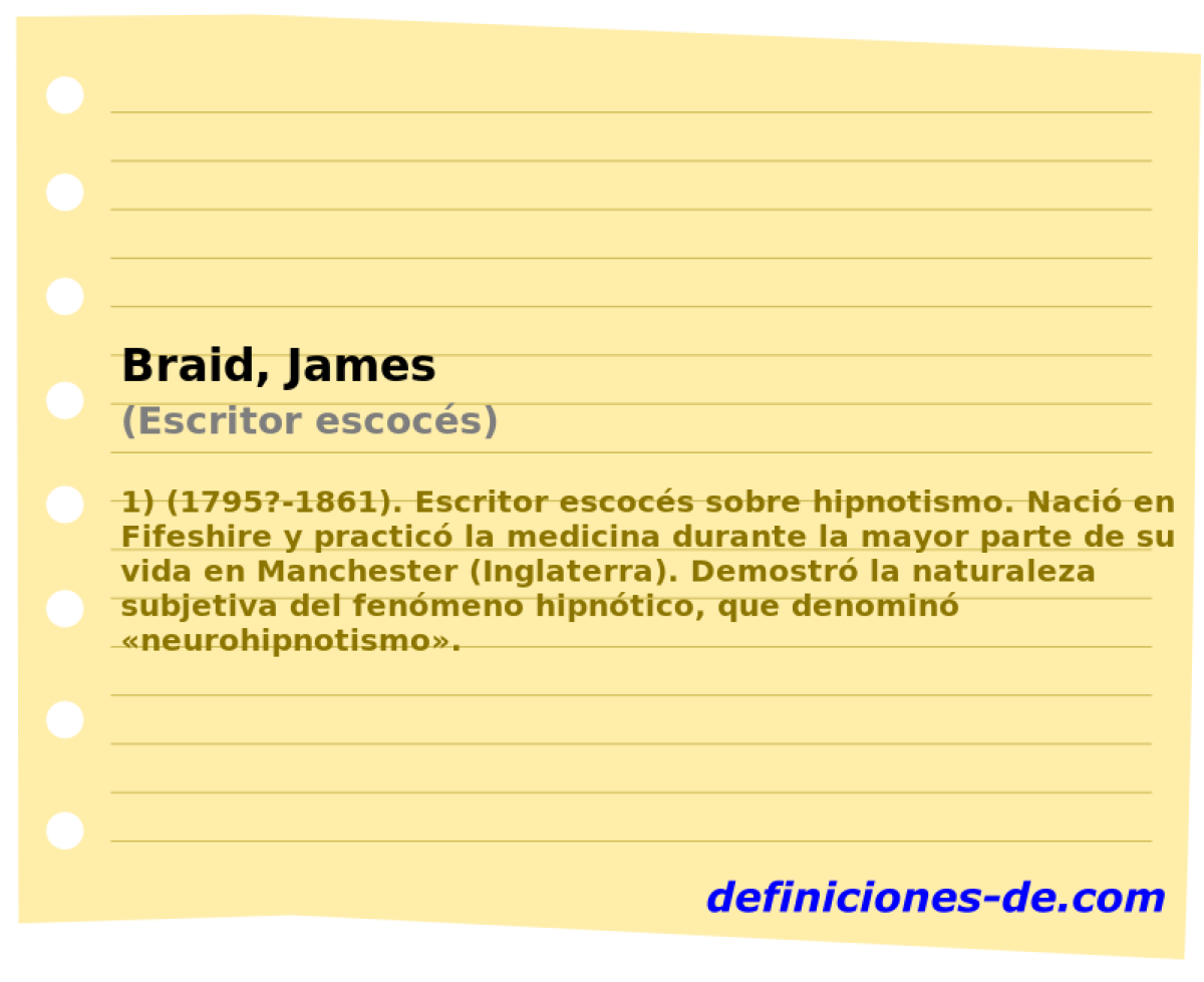 Braid, James (Escritor escocs)
