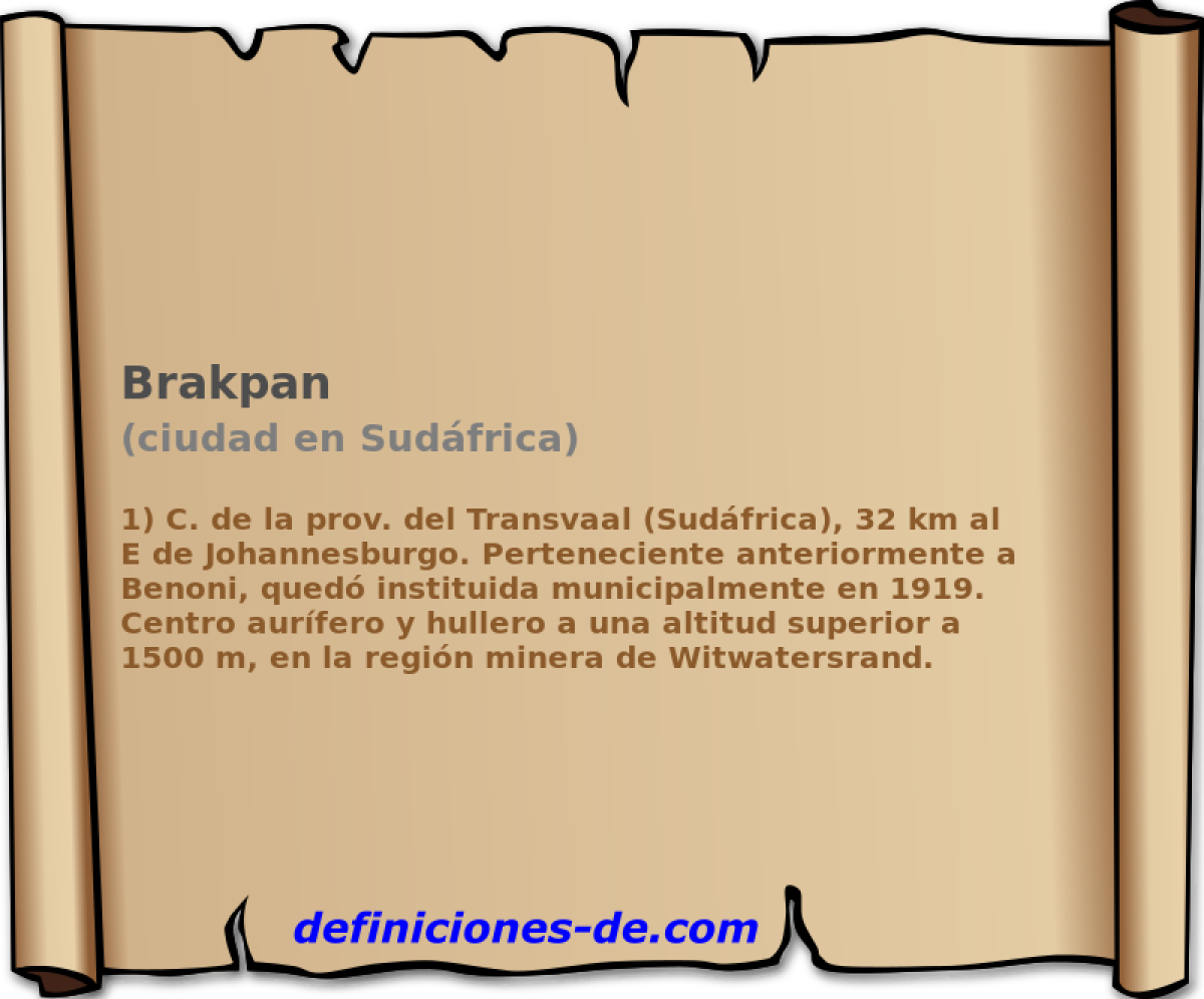 Brakpan (ciudad en Sudfrica)