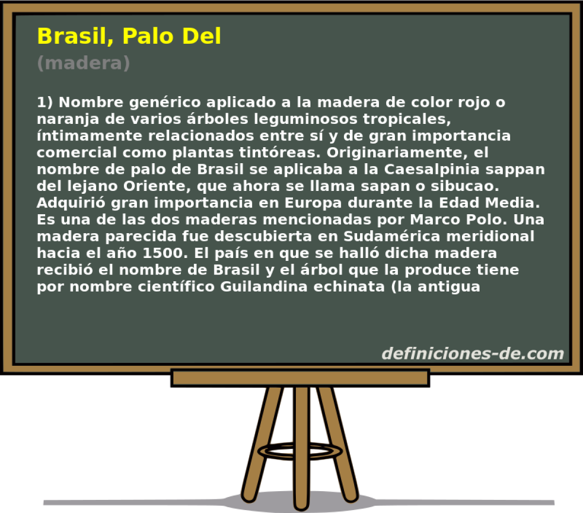 Brasil, Palo Del (madera)