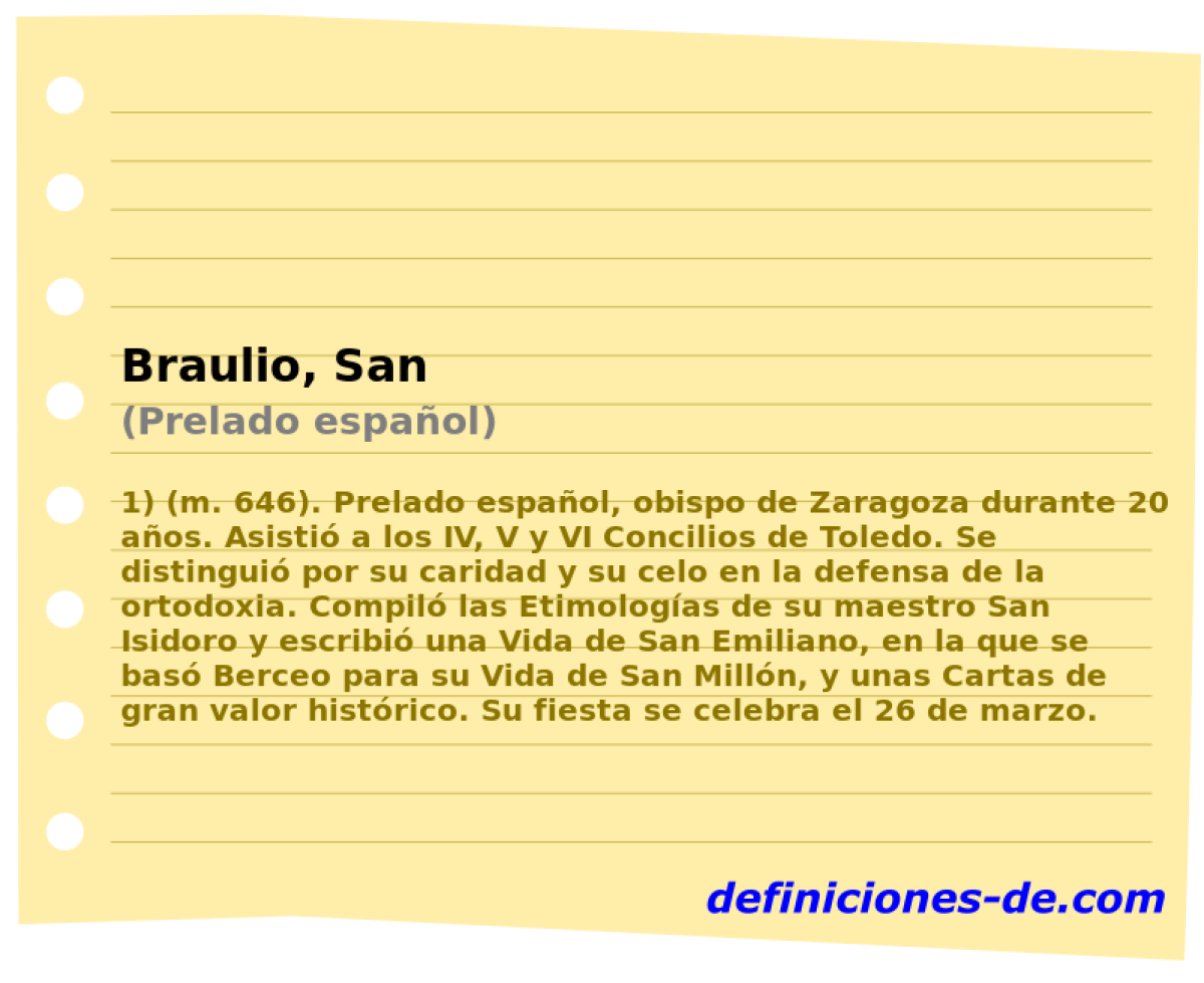 Braulio, San (Prelado espaol)