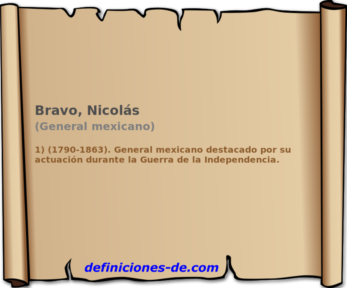 Bravo, Nicols (General mexicano)