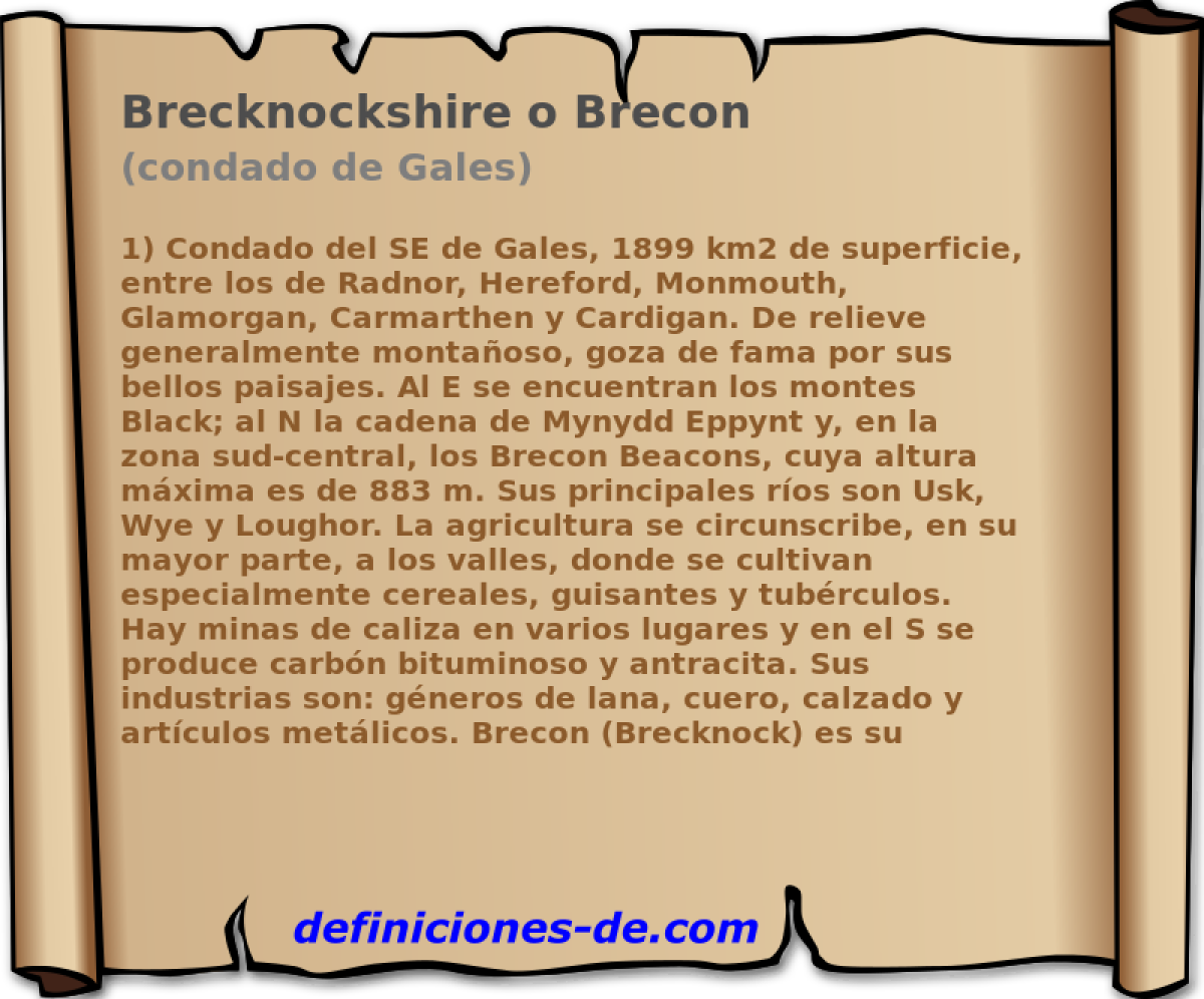 Brecknockshire o Brecon (condado de Gales)