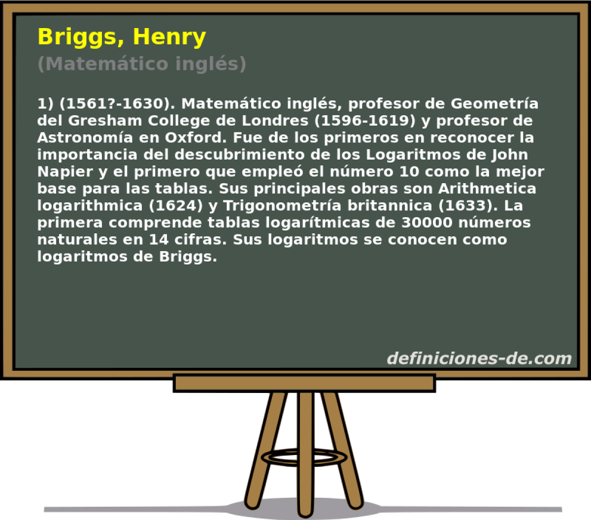 Briggs, Henry (Matemtico ingls)