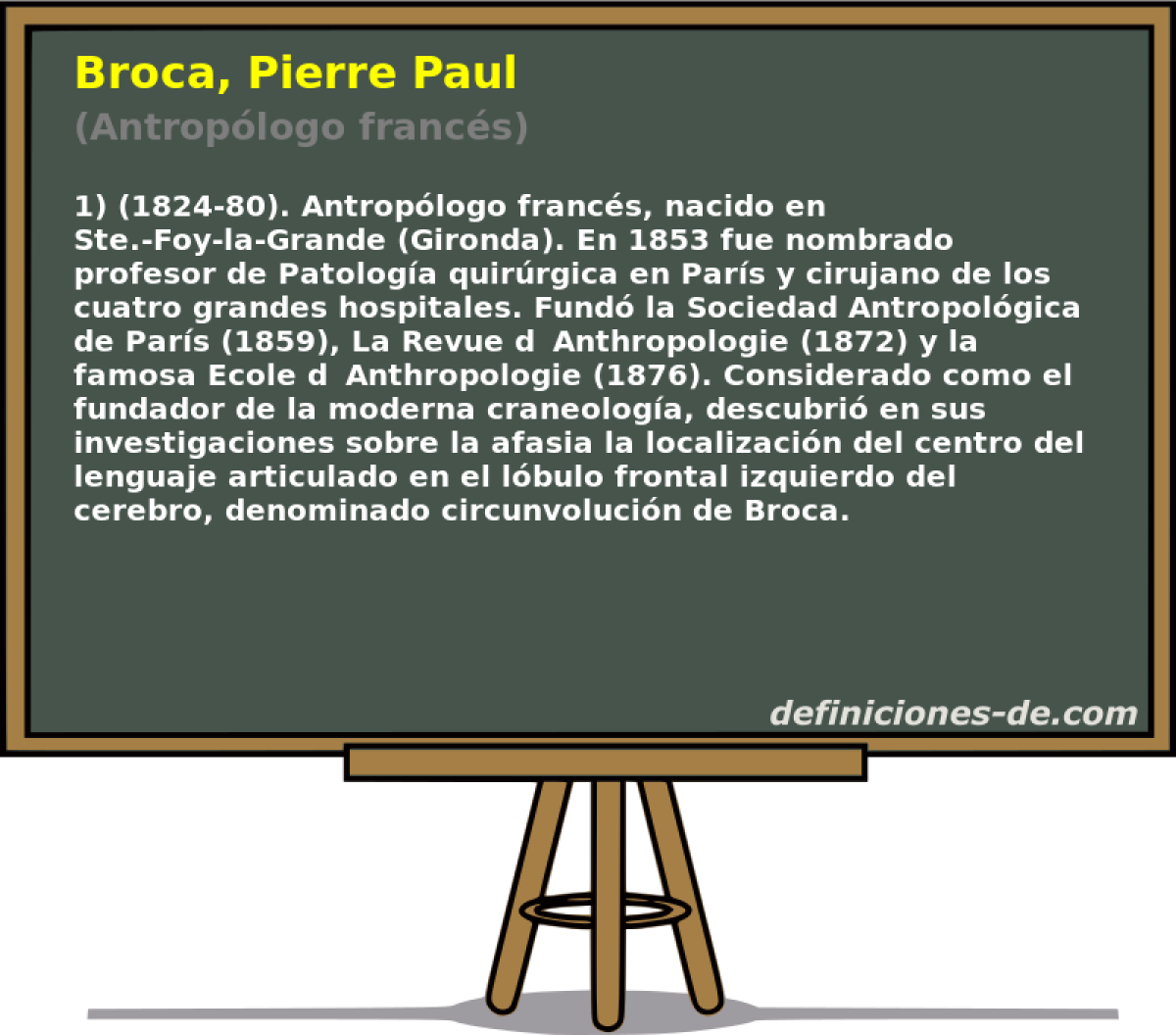 Broca, Pierre Paul (Antroplogo francs)