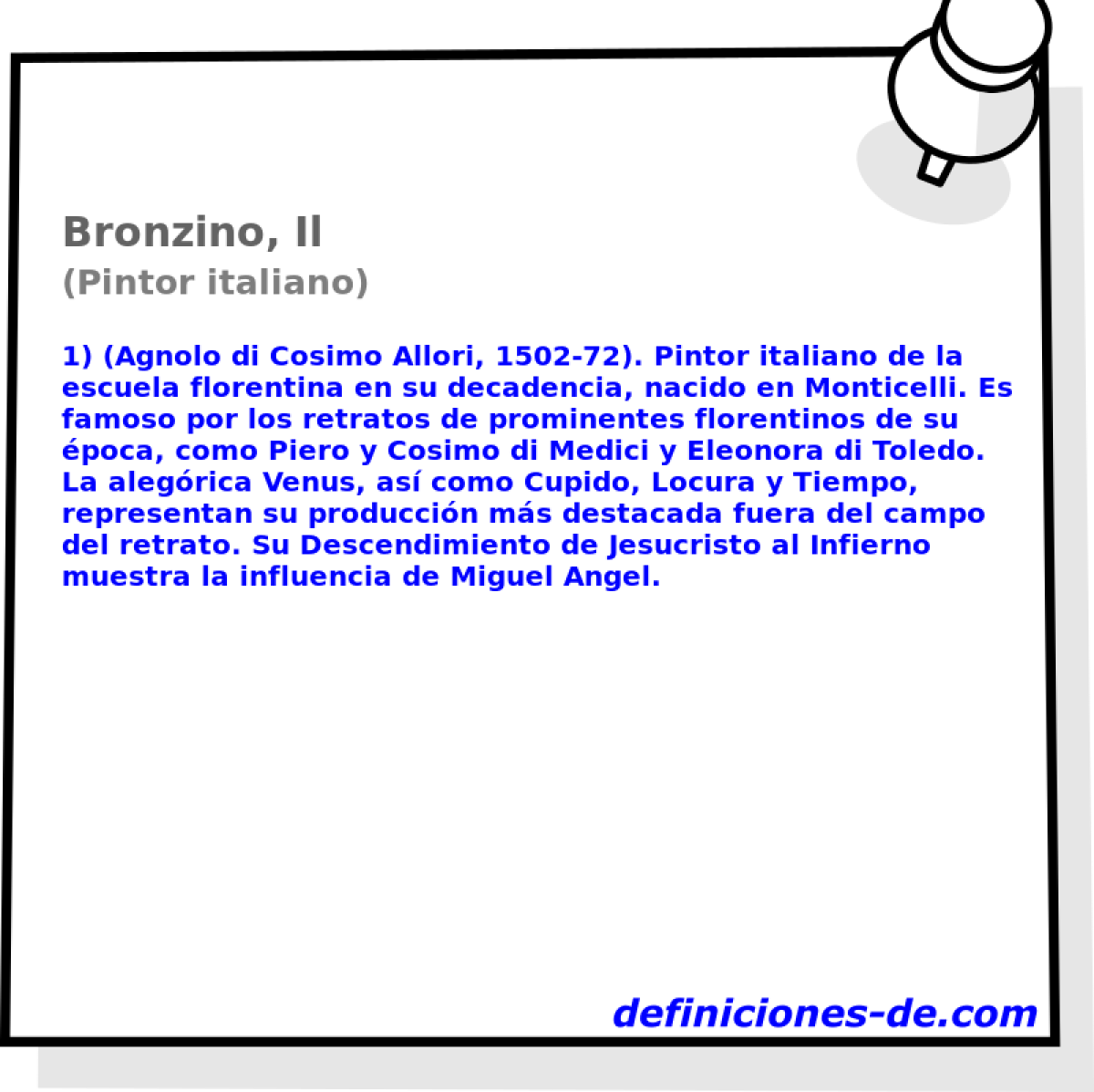Bronzino, Il (Pintor italiano)