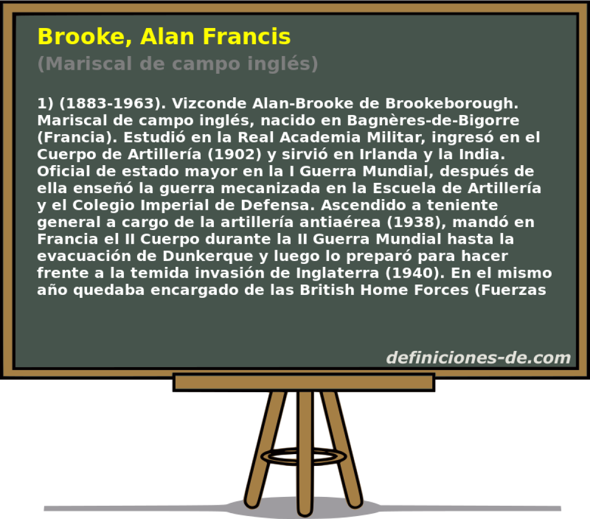 Brooke, Alan Francis (Mariscal de campo ingls)