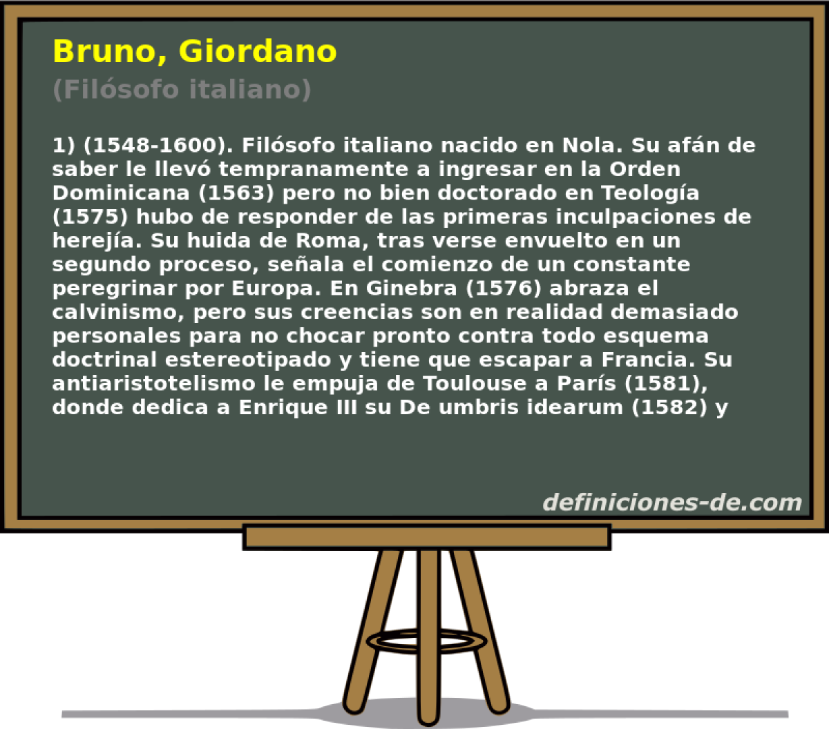 Bruno, Giordano (Filsofo italiano)