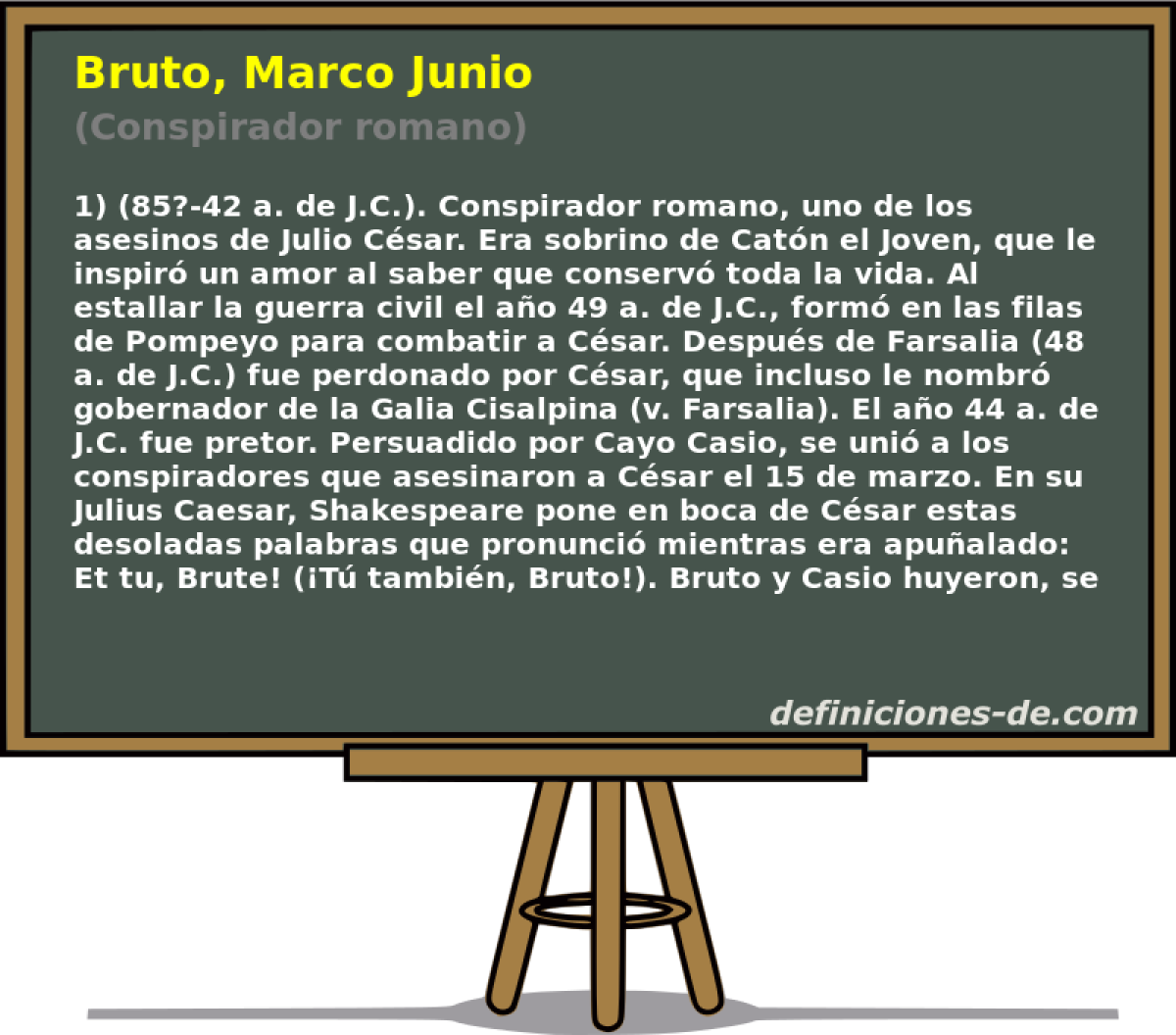 Bruto, Marco Junio (Conspirador romano)
