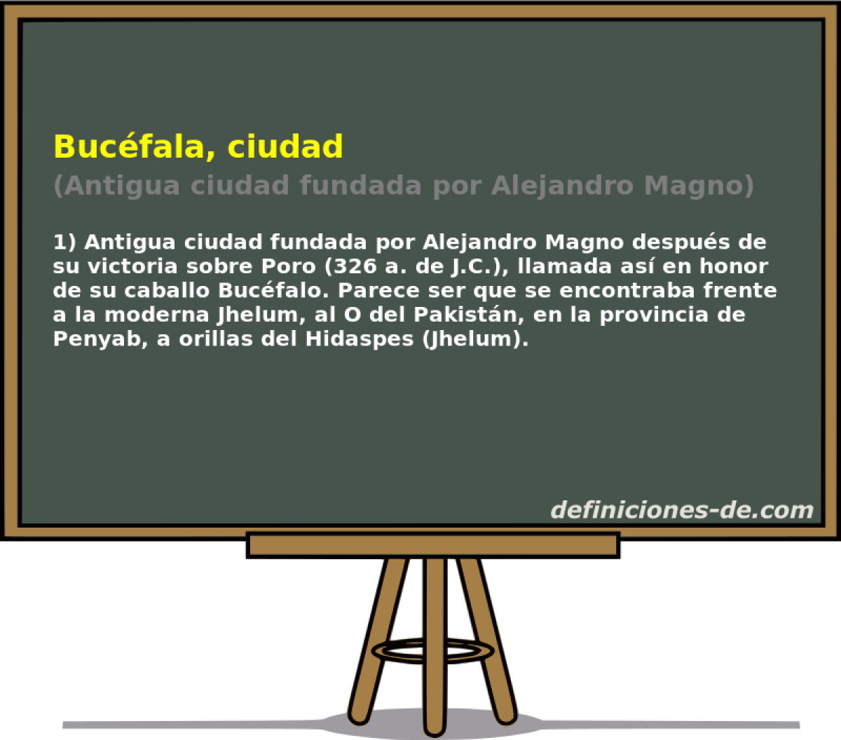 Bucfala, ciudad (Antigua ciudad fundada por Alejandro Magno)
