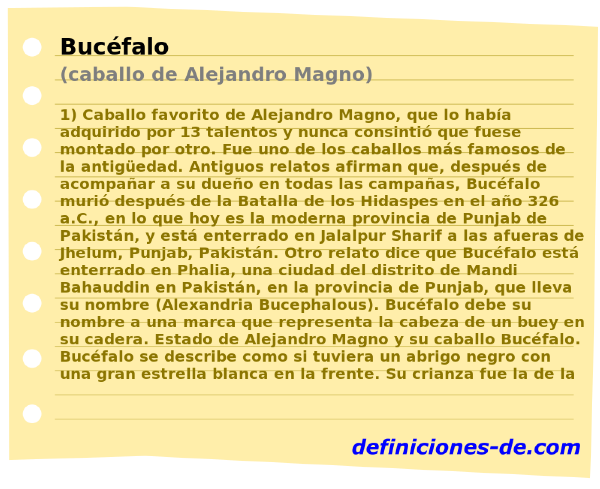 Bucfalo (caballo de Alejandro Magno)