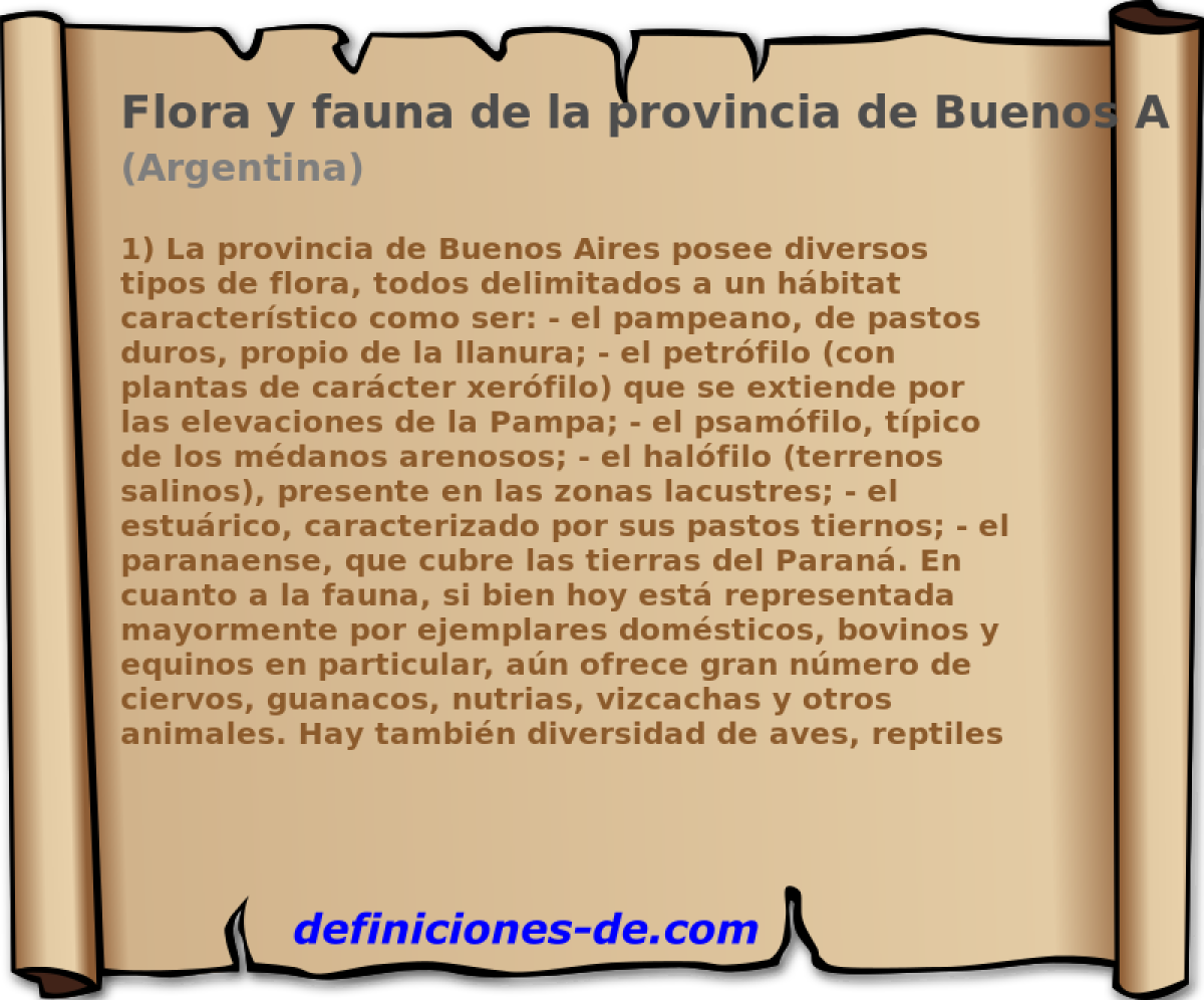 Flora y fauna de la provincia de Buenos Aires (Argentina)