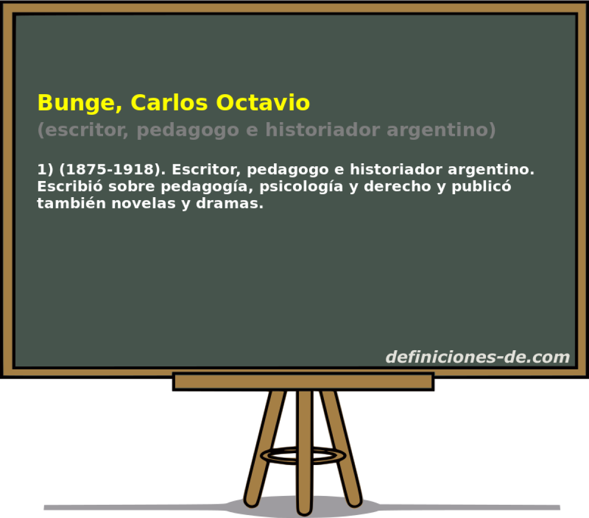 Bunge, Carlos Octavio (escritor, pedagogo e historiador argentino)