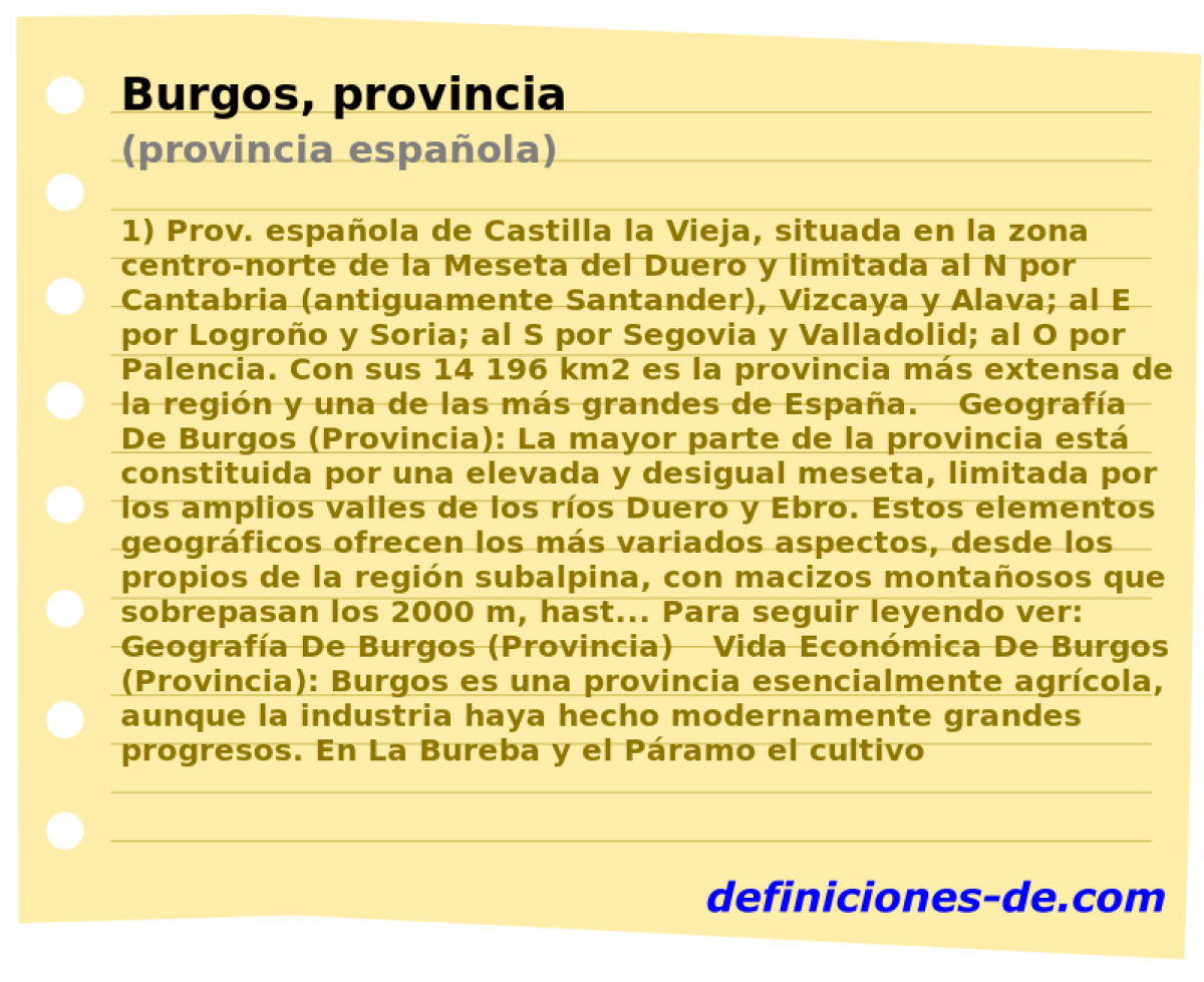 Burgos, provincia (provincia espaola)