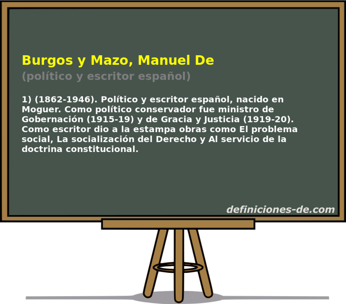 Burgos y Mazo, Manuel De (poltico y escritor espaol)