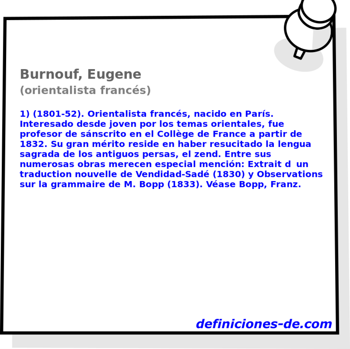 Burnouf, Eugene (orientalista francs)