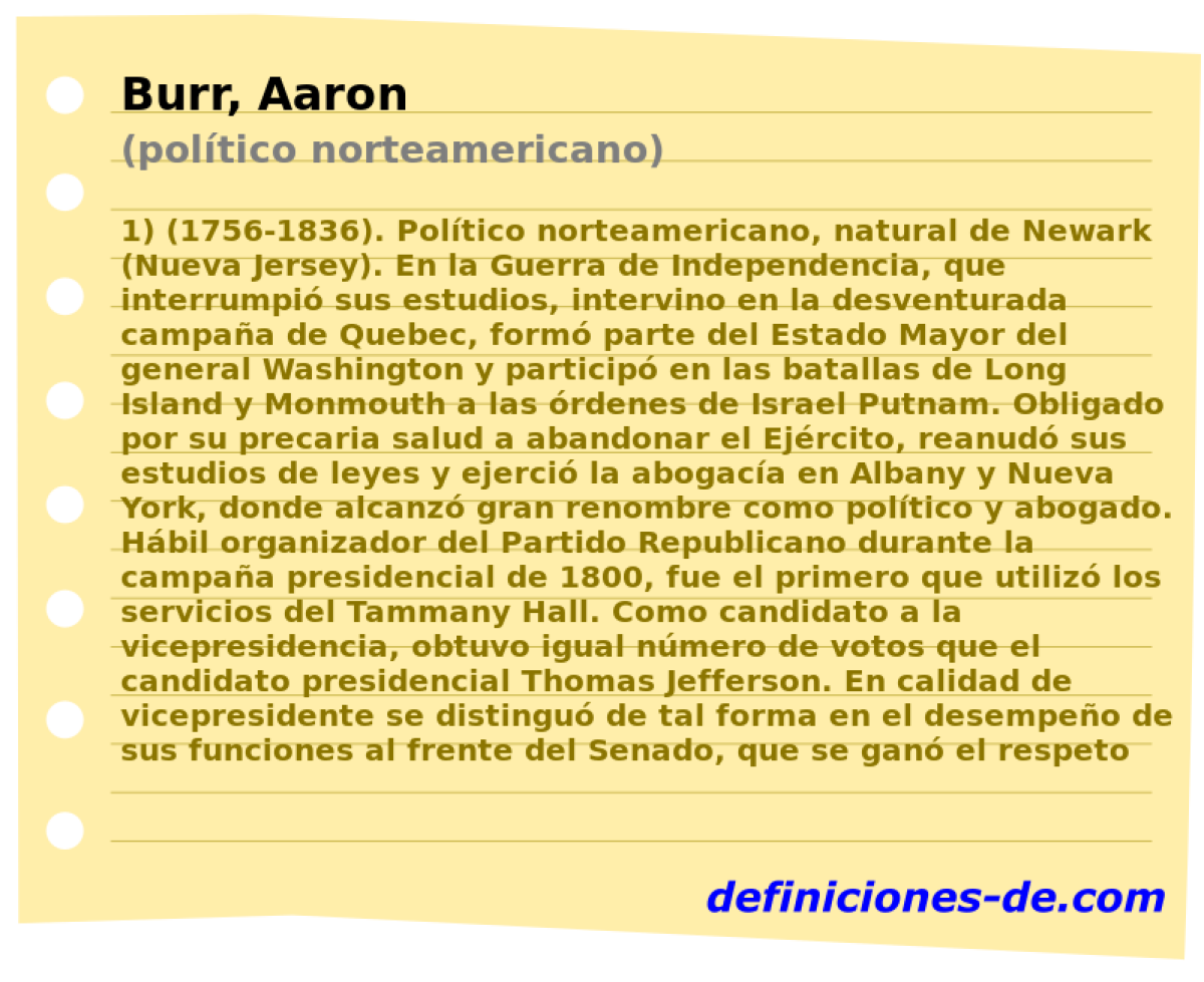 Burr, Aaron (poltico norteamericano)