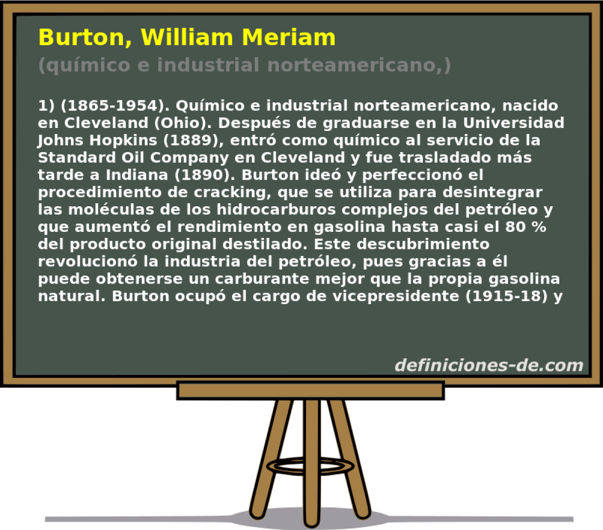Burton, William Meriam (qumico e industrial norteamericano,)