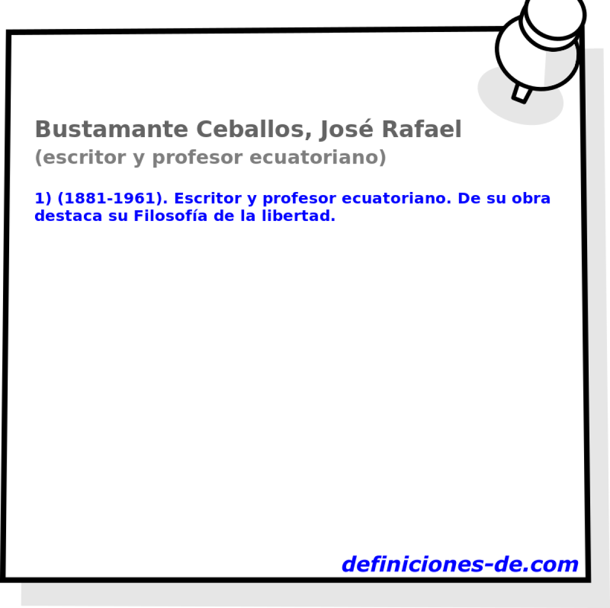 Bustamante Ceballos, Jos Rafael (escritor y profesor ecuatoriano)