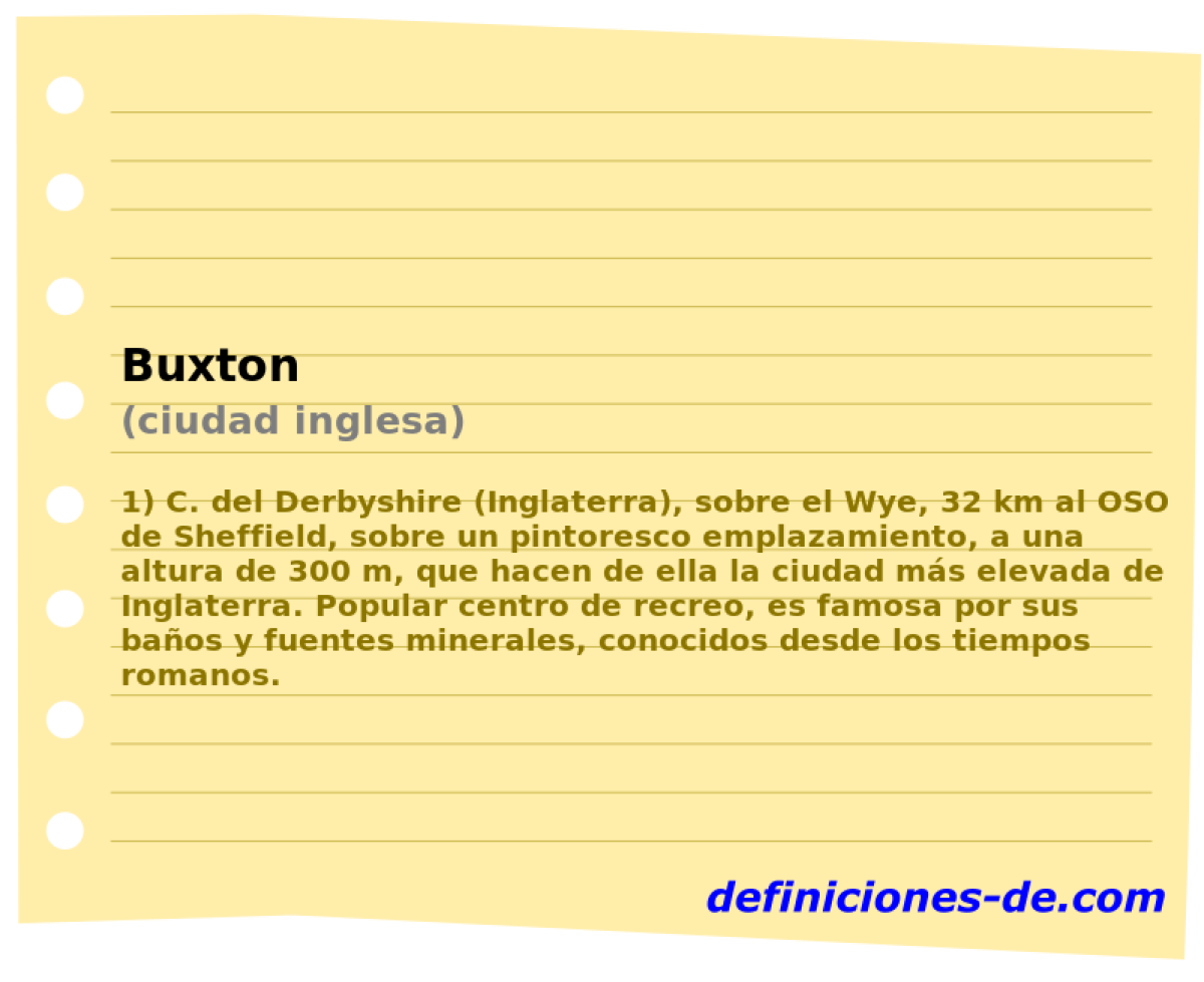 Buxton (ciudad inglesa)