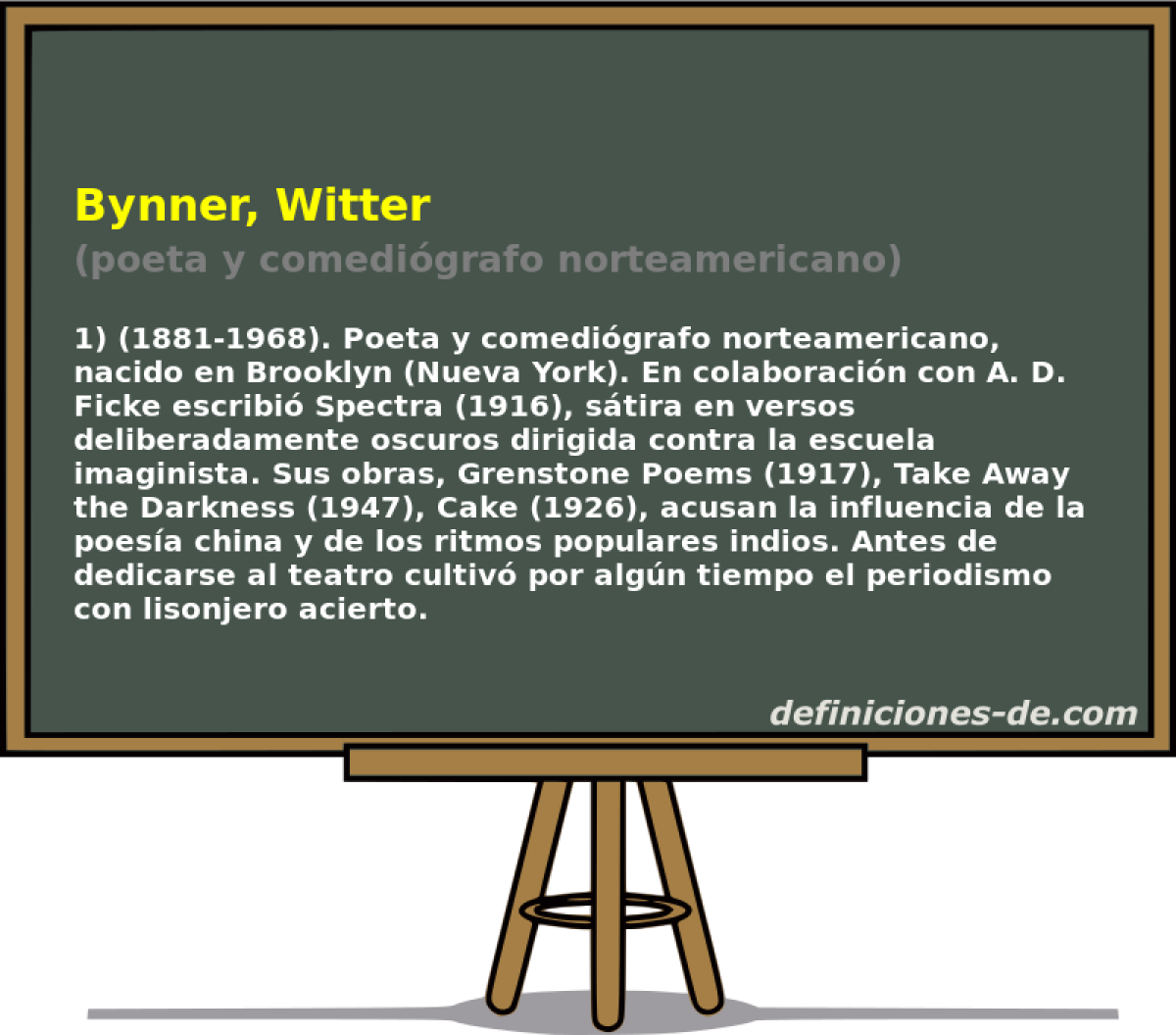 Bynner, Witter (poeta y comedigrafo norteamericano)