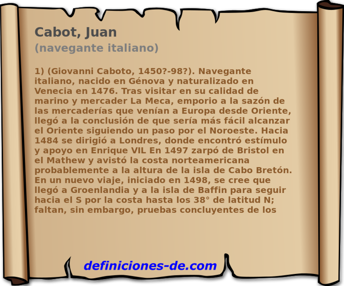 Cabot, Juan (navegante italiano)