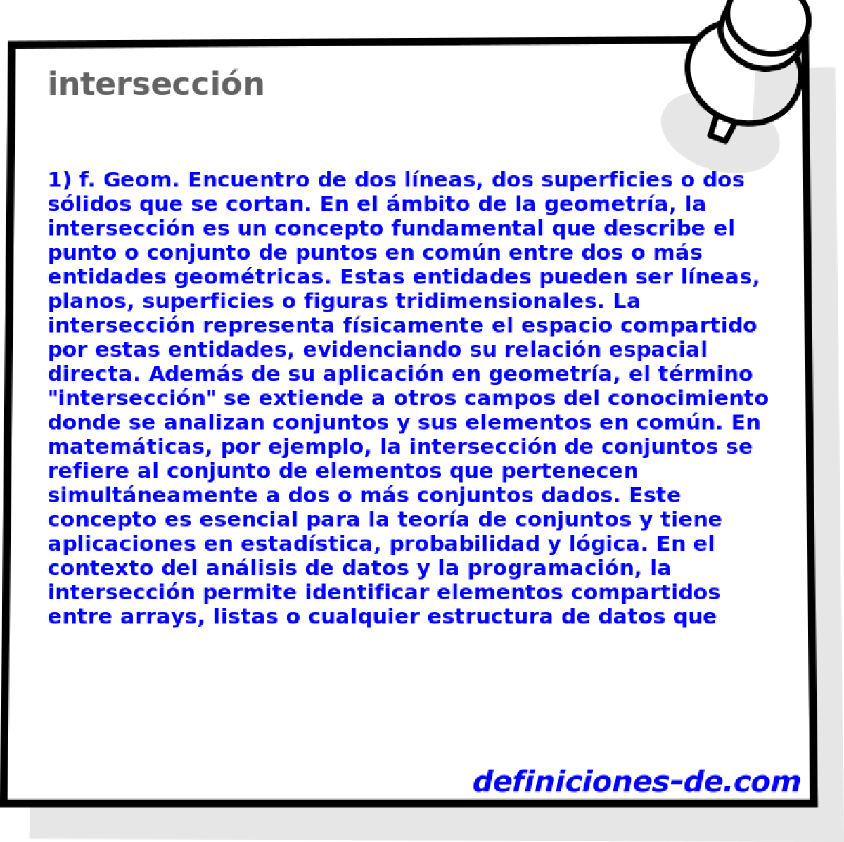 interseccin 