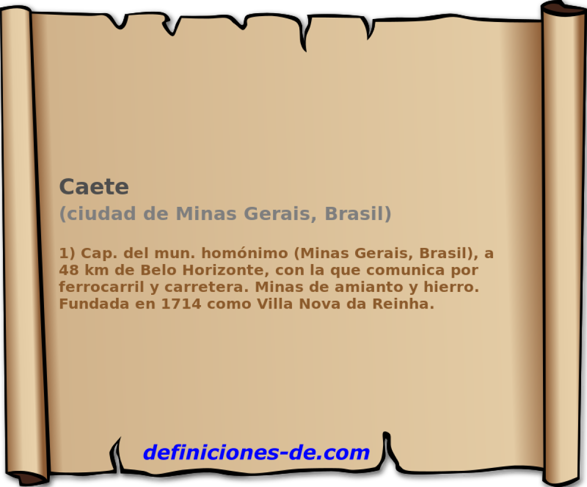 Caete (ciudad de Minas Gerais, Brasil)