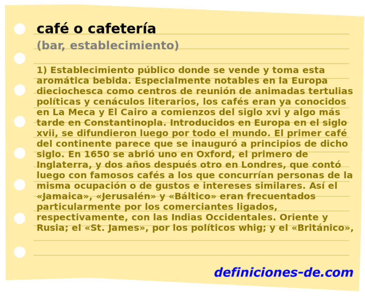 caf o cafetera (bar, establecimiento)