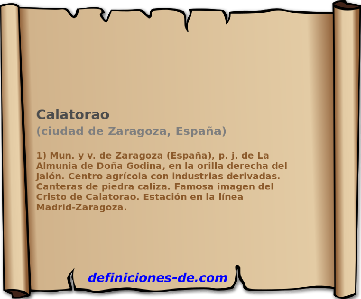 Calatorao (ciudad de Zaragoza, Espaa)