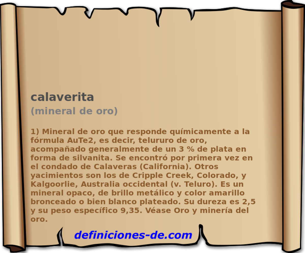 calaverita (mineral de oro)