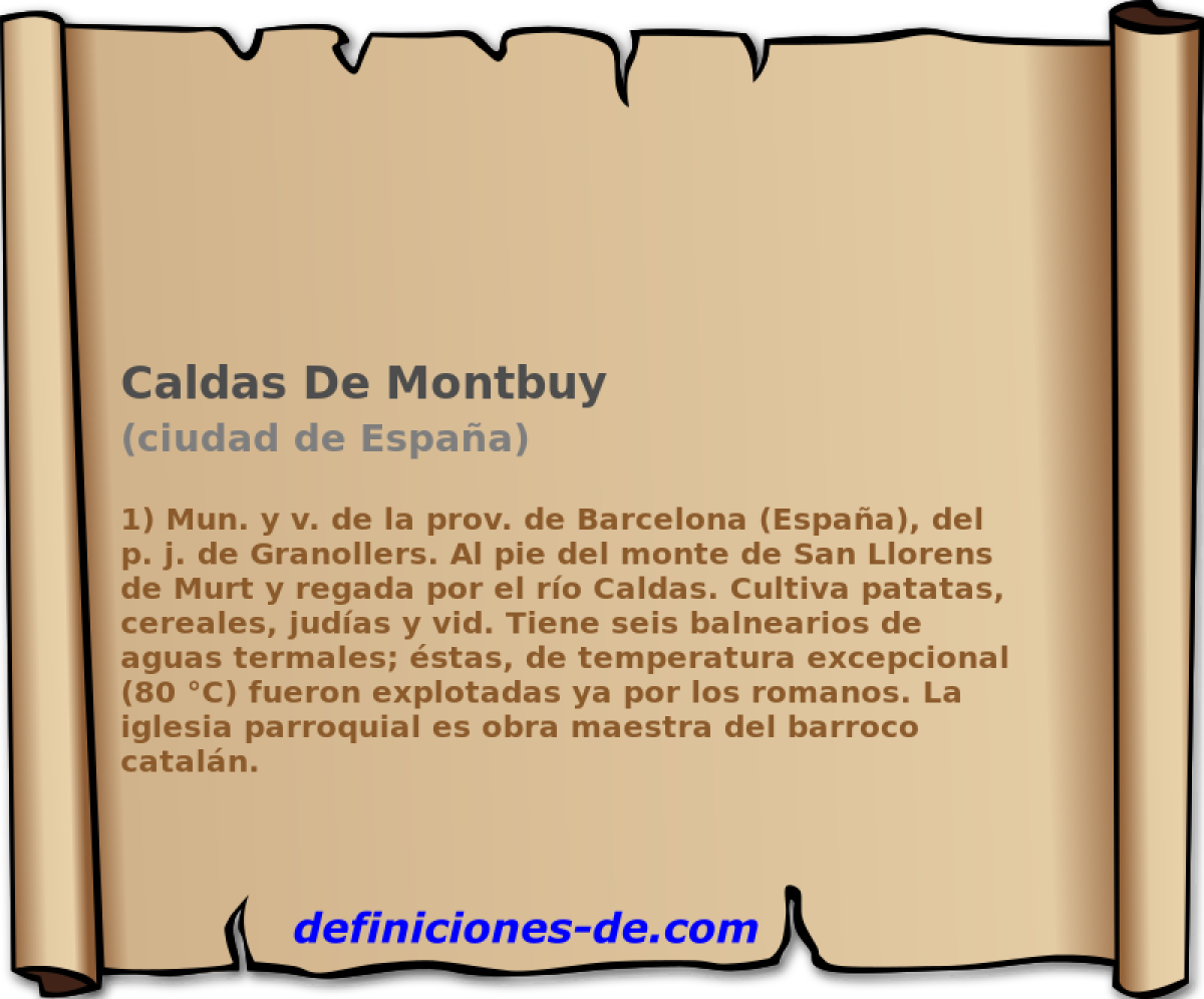 Caldas De Montbuy (ciudad de Espaa)