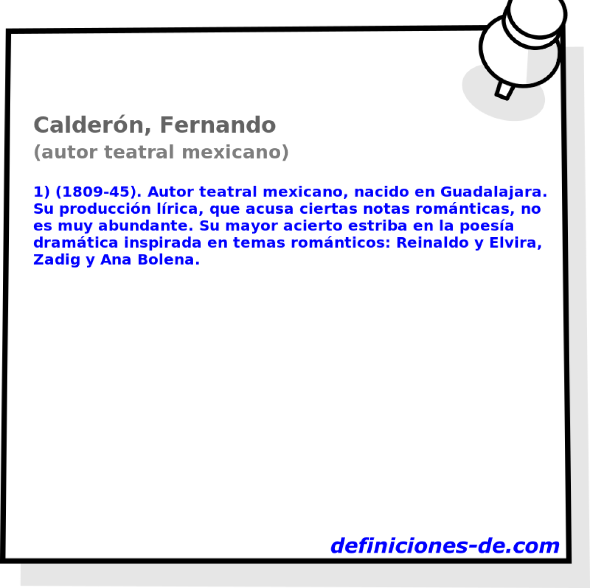 Caldern, Fernando (autor teatral mexicano)