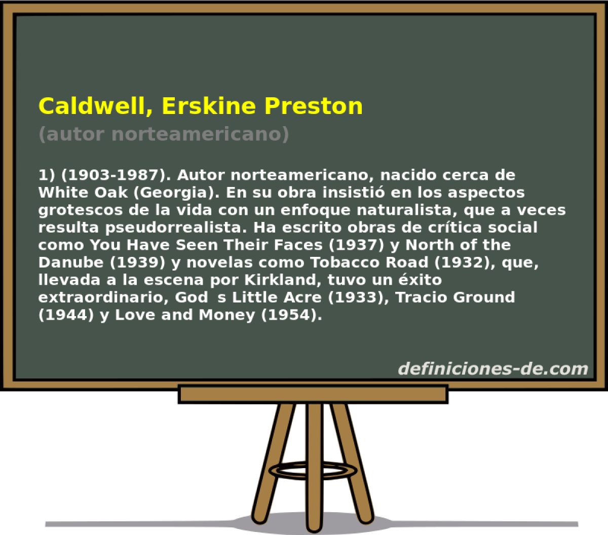 Caldwell, Erskine Preston (autor norteamericano)