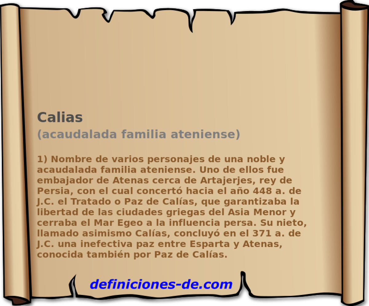 Calias (acaudalada familia ateniense)