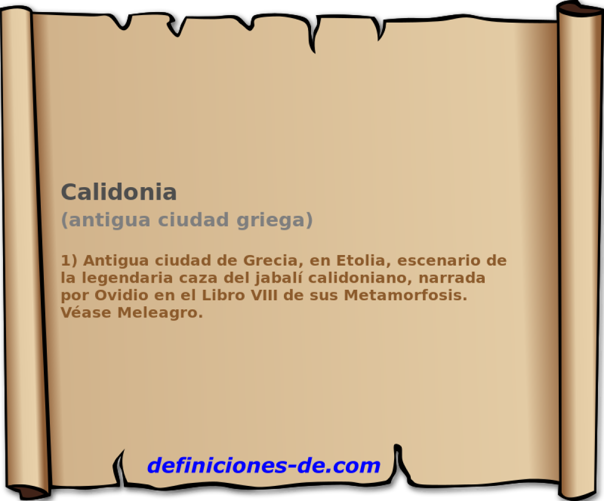 Calidonia (antigua ciudad griega)