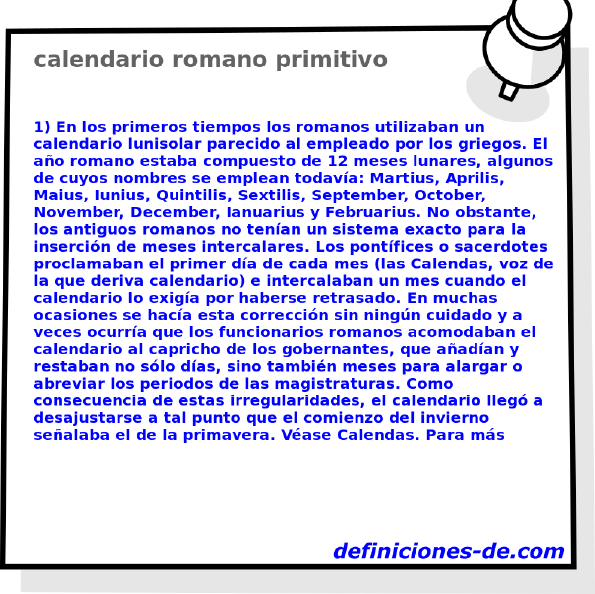 calendario romano primitivo 